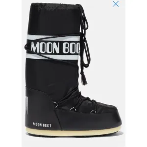 New Size 39-41 Black Moon Boot Icon Nylon Snow Boots