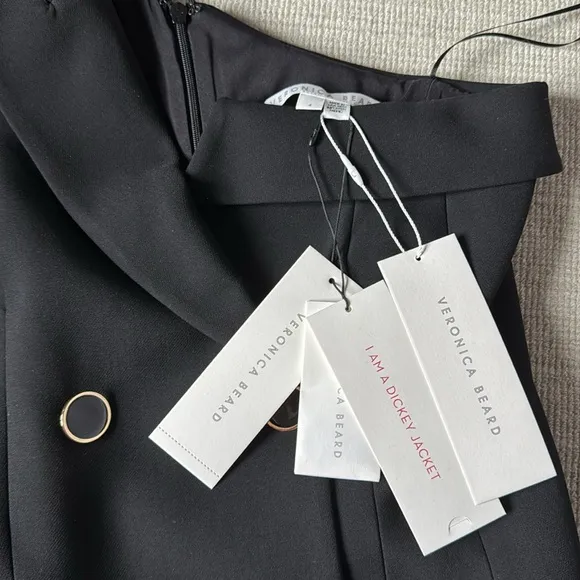 NEW Veronica Beard size 4 One Shoulder Blazer Cocktail dress