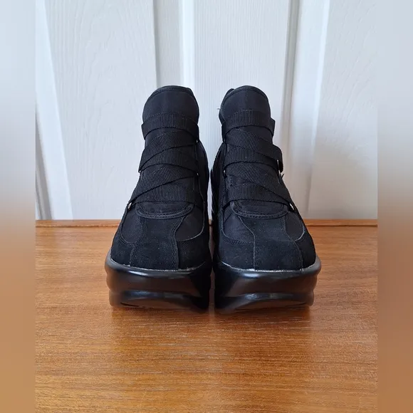 NEW Vintage suede double platform sneaker harajuku creeper goth punk rock chunky