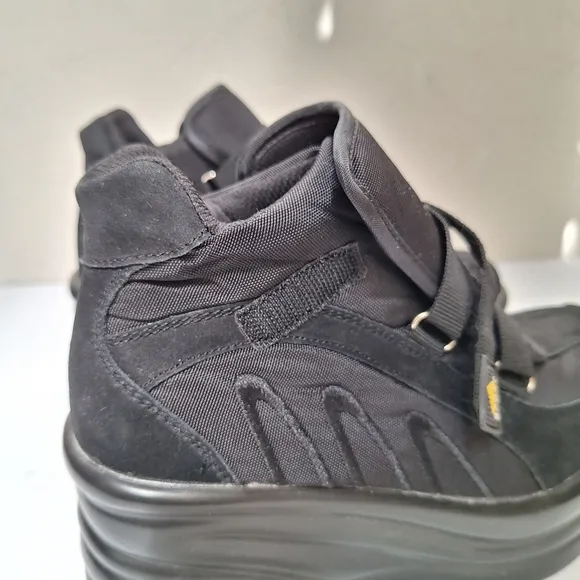 NEW Vintage suede double platform sneaker harajuku creeper goth punk rock chunky