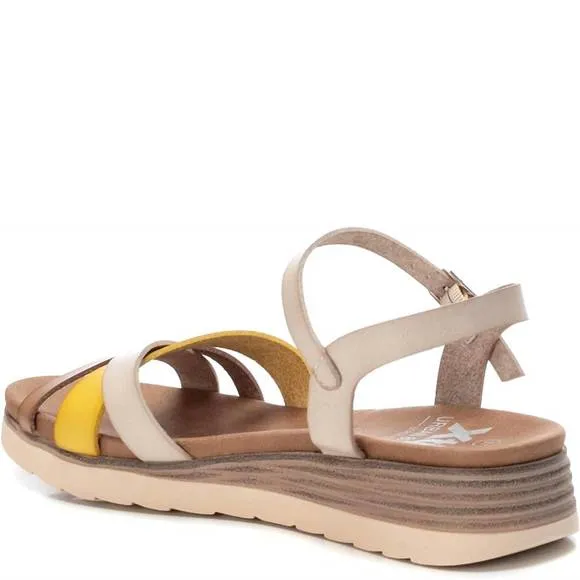 NEW XTI women's strappy comfort sandals in beige