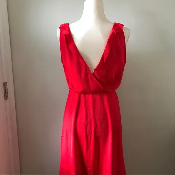 NEW•French Connection•Red V-Back Dress•NWT