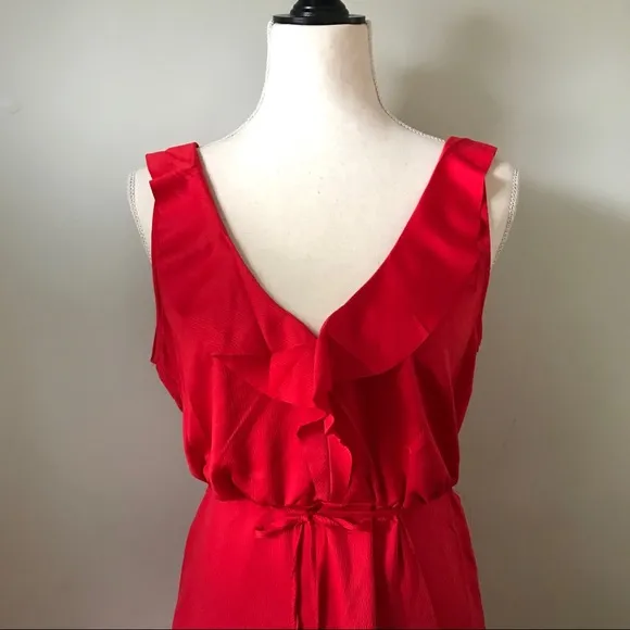 NEW•French Connection•Red V-Back Dress•NWT