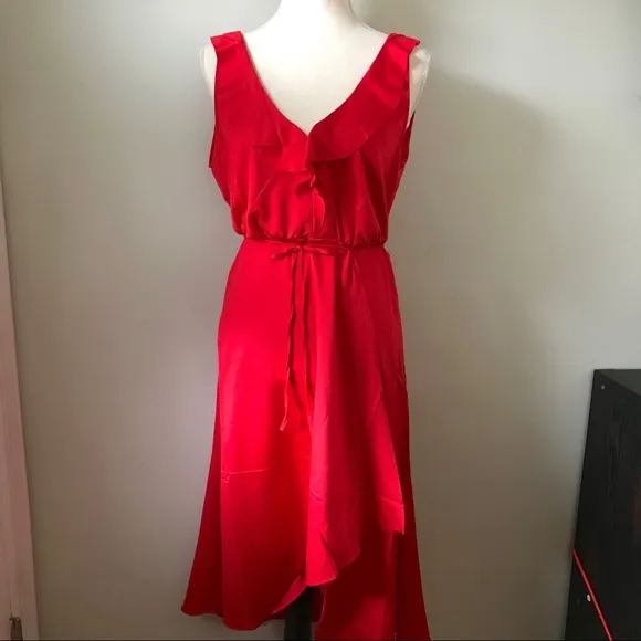 NEW•French Connection•Red V-Back Dress•NWT