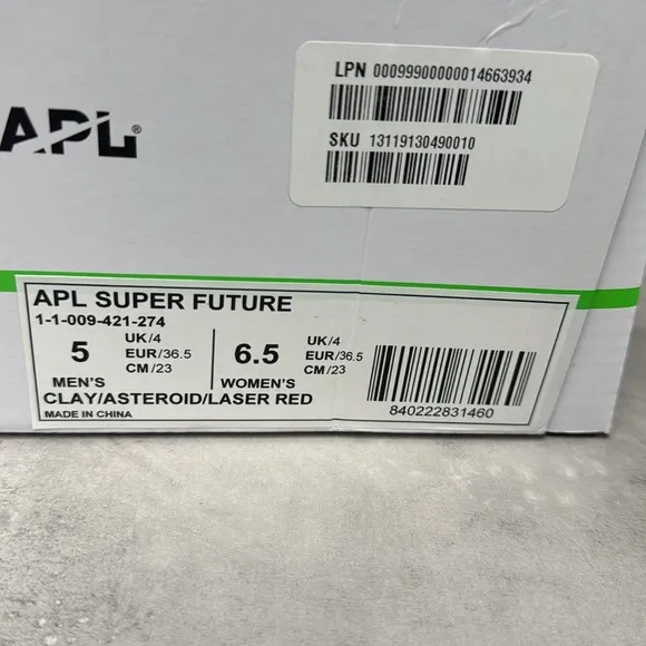 NIB- APL Super Future clay High-Top Sneakers
