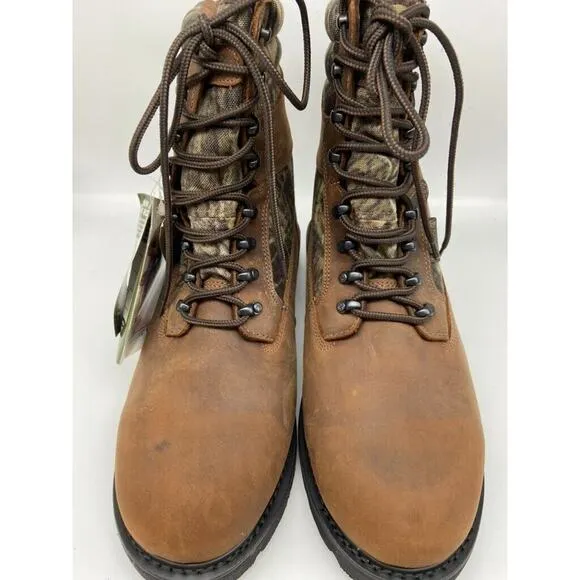 NIB Rocky Boots Mens Sz 10.5 Scout Waterproof Insulated Leather/Nylon Camo Brown