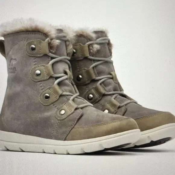 NIB Sorel Women’s Explorer Gray Joan Boots 8.5