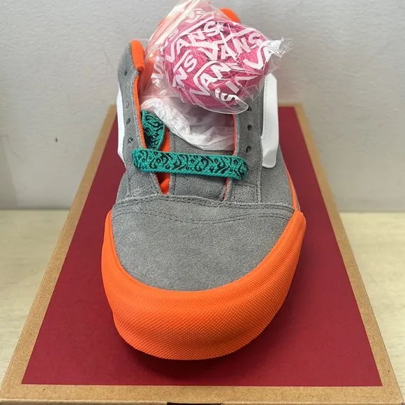 NIB - Vans Knu Skool 'Pop Outsole' – Grey/Orange 🧡