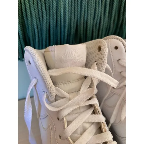 Nike AF1 white high top sneakers