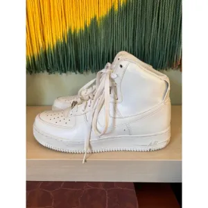Nike AF1 white high top sneakers