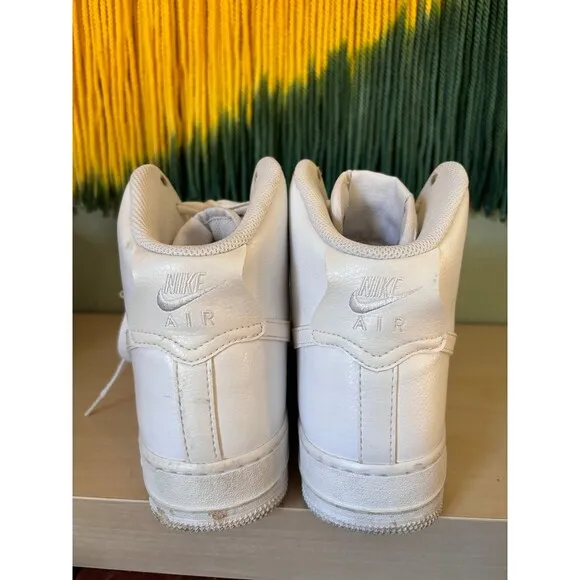 Nike AF1 white high top sneakers