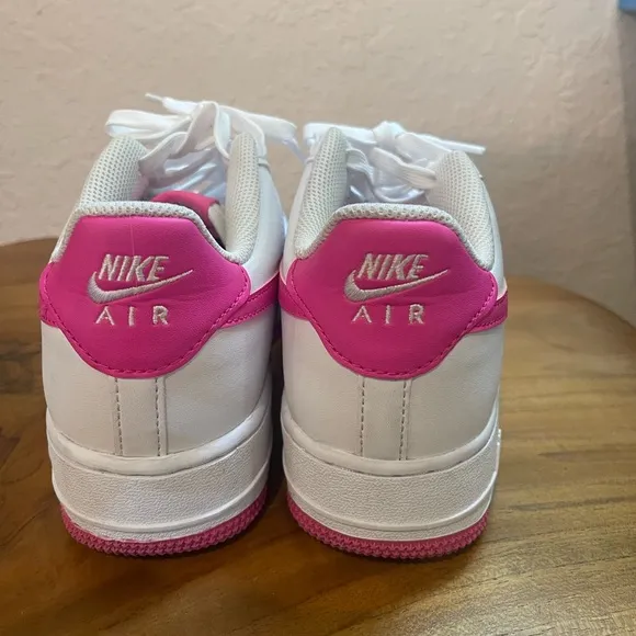 Nike Air Force ones White and Pink Sneakers Classic Design