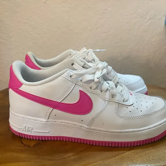 Nike Air Force ones White and Pink Sneakers Classic Design