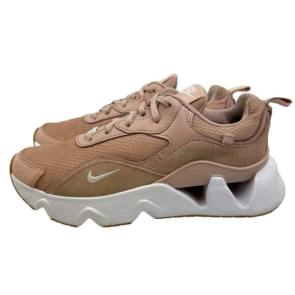 Nike Air RYZ  Athletic Running Lace Up Chunky Shoes Pink Women's Sneakers US 7.5