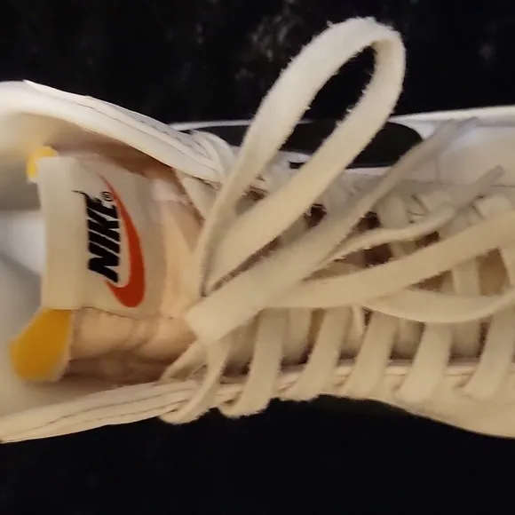 Nike Blazers-White and Black High-Top Sneakers