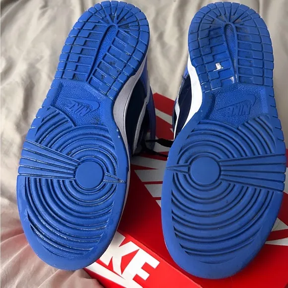 Nike Blue and Black High-Top Sneakers