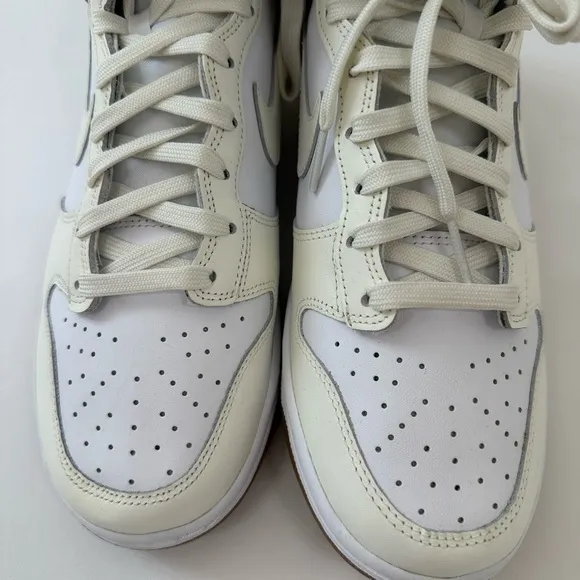Nike dunks White and Cream High-Top Sneakers