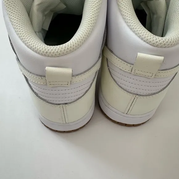 Nike dunks White and Cream High-Top Sneakers