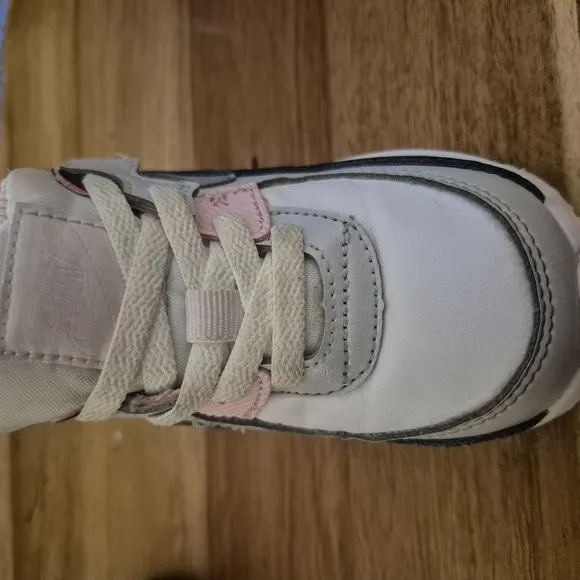 Nike Pink and White Sneakers Air Max 90