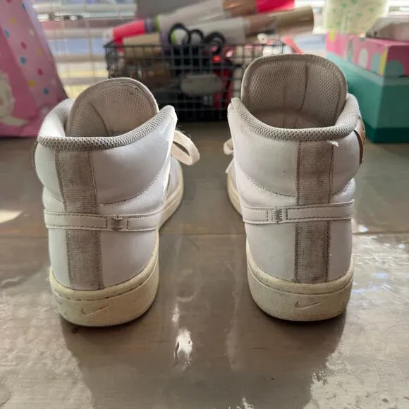 Nike White Court Royale 2 Mid High Top Sneakers Sz 7