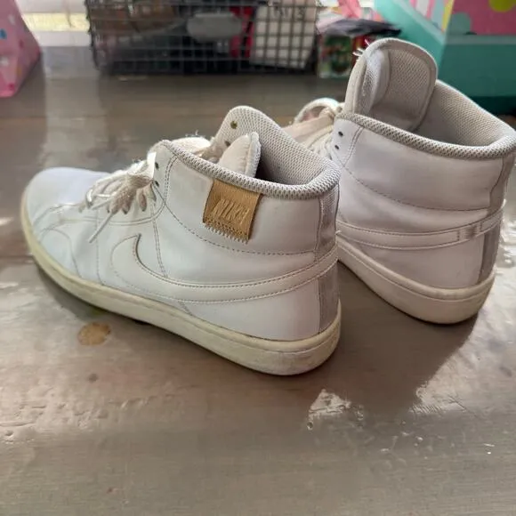 Nike White Court Royale 2 Mid High Top Sneakers Sz 7