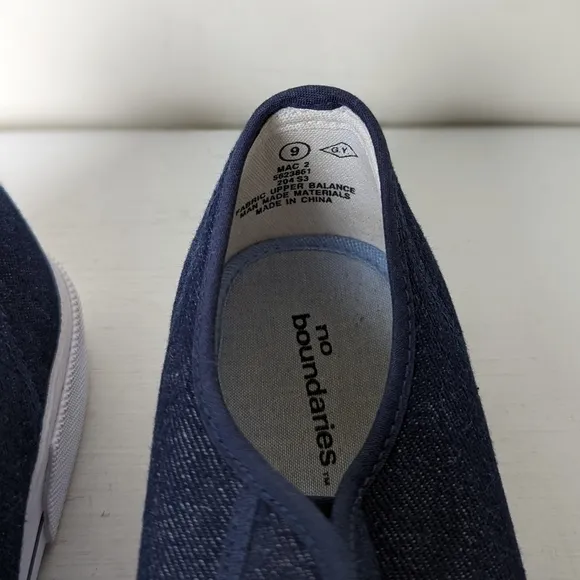 No Boundaries Y2K Platform Denim Low Top Sneakers