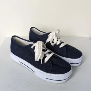 No Boundaries Y2K Platform Denim Low Top Sneakers