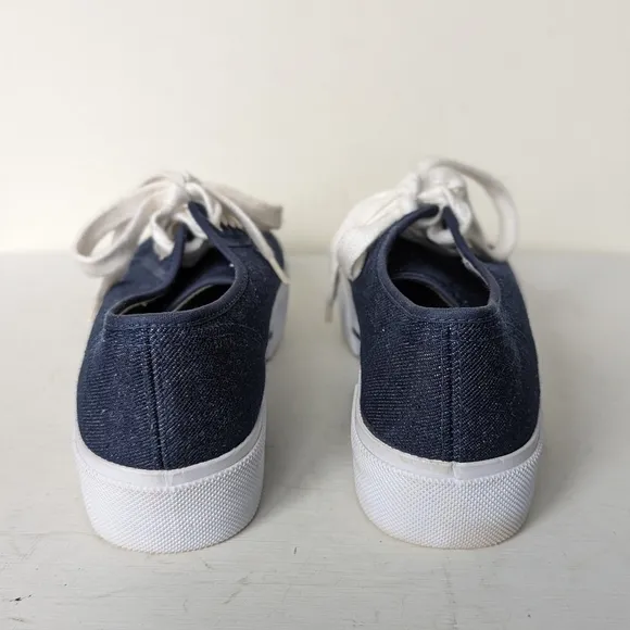No Boundaries Y2K Platform Denim Low Top Sneakers