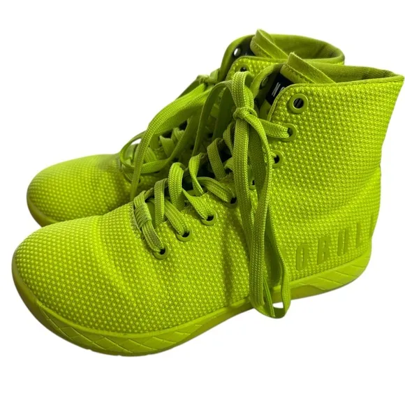 NOBULL Bright Green High-Top Athletic Gym Sneakers