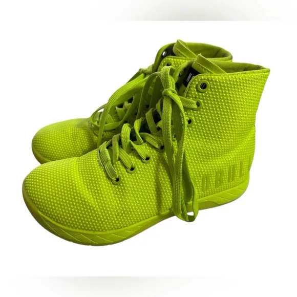 NOBULL Bright Green High-Top Athletic Gym Sneakers