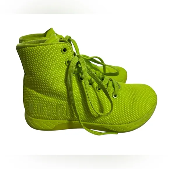 NOBULL Bright Green High-Top Athletic Gym Sneakers