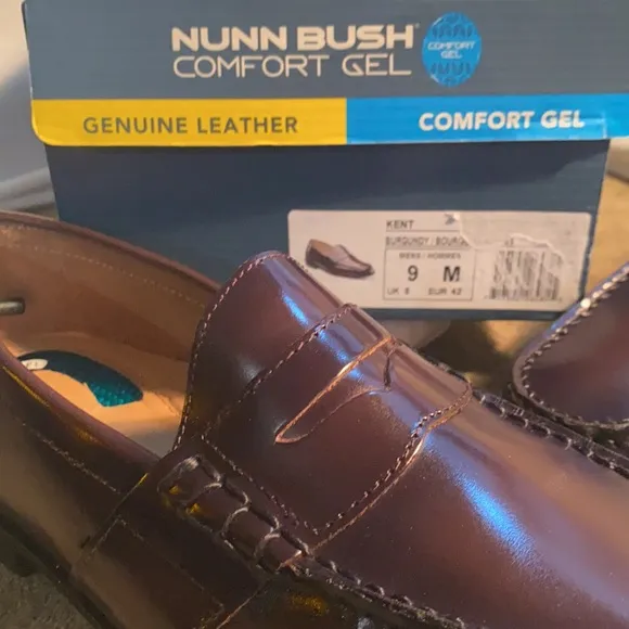 NUNN BUSH KENT CLASSIC MENS LEATHER LOAFERS