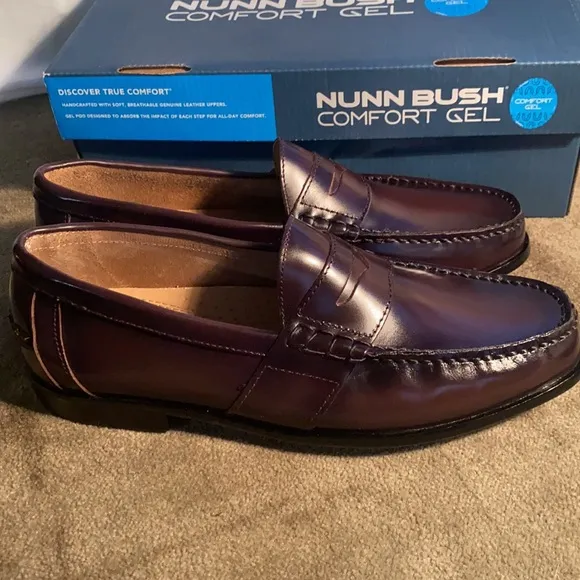 NUNN BUSH KENT CLASSIC MENS LEATHER LOAFERS