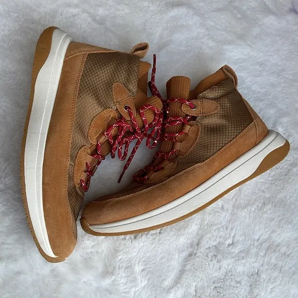 Nurture Response Elias nylon/suede high top sneakers