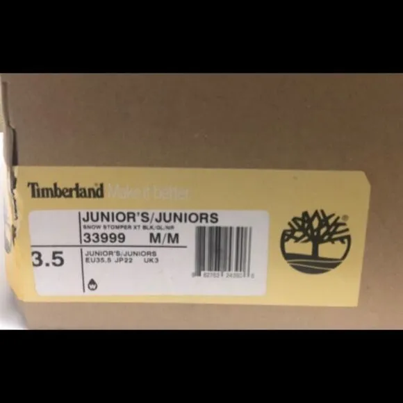 NWB Timberland Junior Snow Stomper Boots SZ 3.5