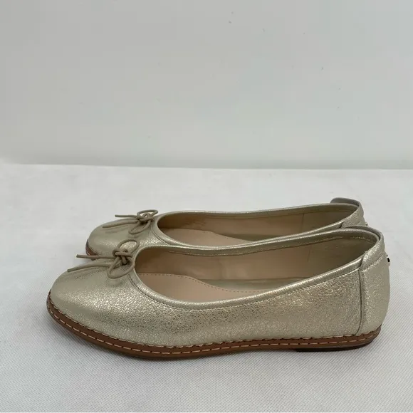 NWOB Cole Haan Women's Cloudfeel Gold All Day Ballet Flats 7.5B