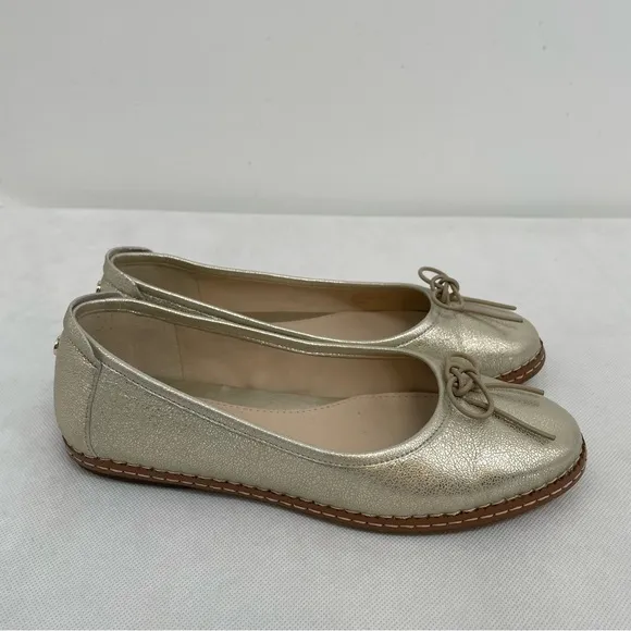 NWOB Cole Haan Women's Cloudfeel Gold All Day Ballet Flats 7.5B