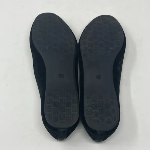 NWOT Birdies The Starling Flats 7 black velvet loafers
