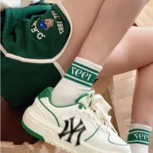NWOT MLB New York Yankees Chunky Skateboard Sneaker in Green/White