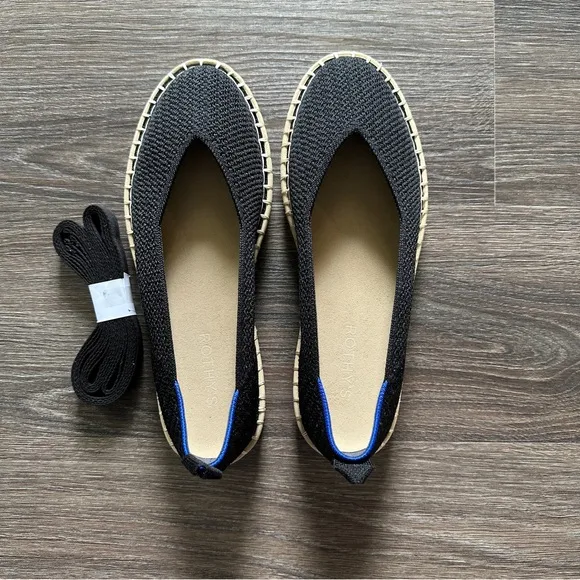 NWOT Rothys The Espadrilles with Lace Up Ankle Ties sz W8.5