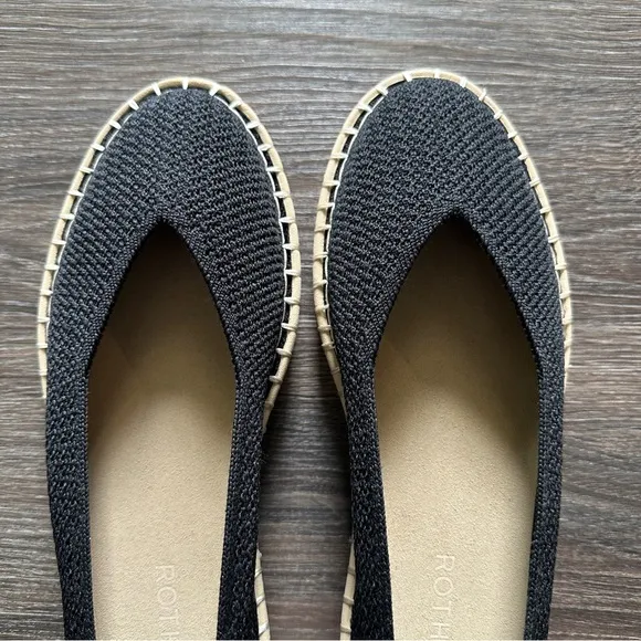 NWOT Rothys The Espadrilles with Lace Up Ankle Ties sz W8.5