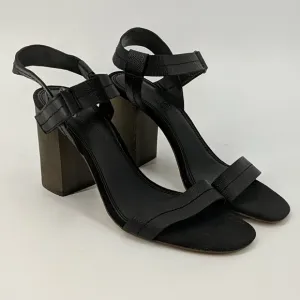 NWOT SPLENDID Leather Strappy Wood Heel Sandals