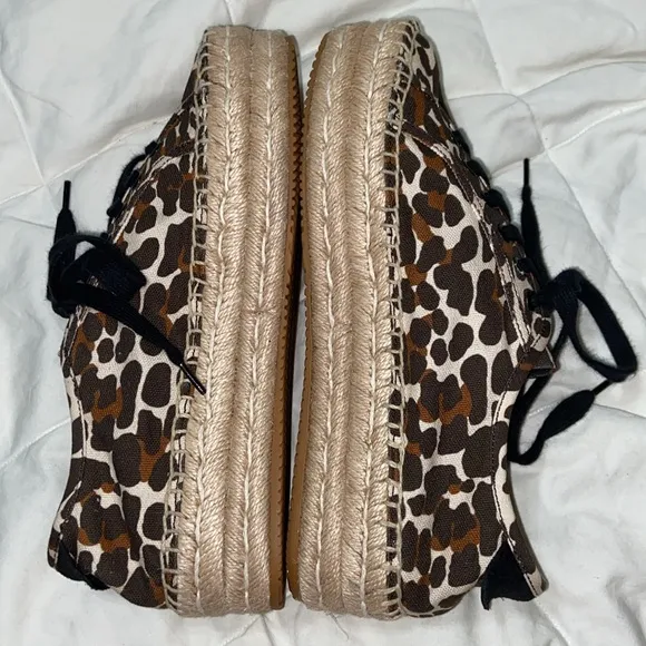 Nwot Tory Burch Seaside Oxford Platform Espadrilles Reva Leopard sneakers
