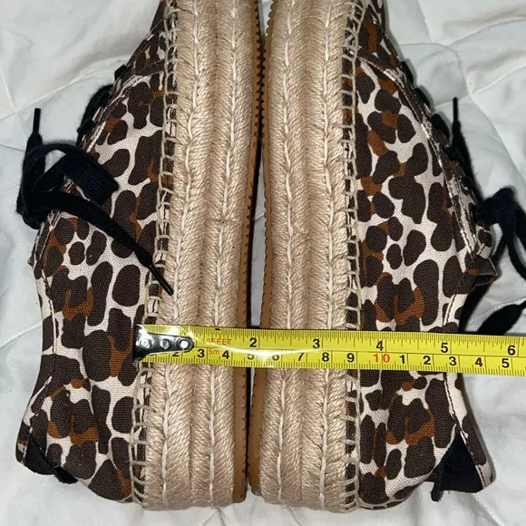 Nwot Tory Burch Seaside Oxford Platform Espadrilles Reva Leopard sneakers