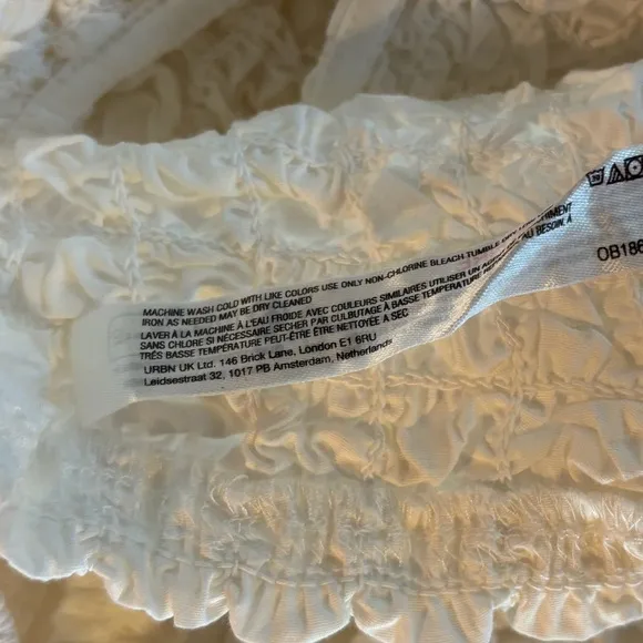 Nwt Free People Carino Set Smocked White Combo Top Midi Skirt Ivory