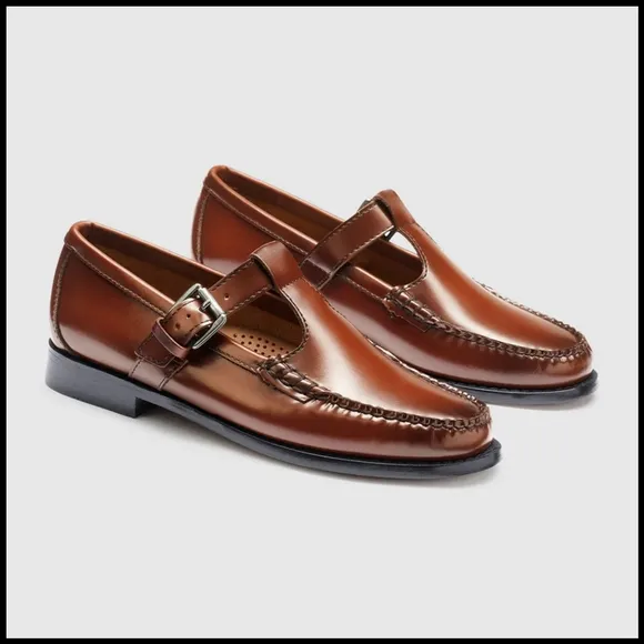 NWT G.H. Bass Mary Jane Weejuns Loafers in Whiskey Brown