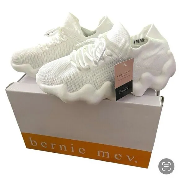 NWT in Box Gorgeous BERNIE MEV 40 (9-9.5) US Davin Comfort white Chunky Sneakers