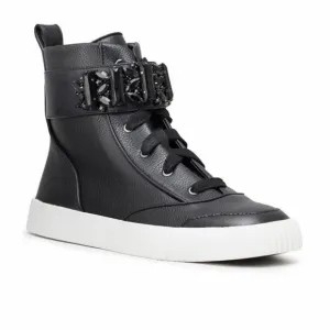 NWT Karl Lagerfeld Paris Women's Jeren Buckled High-Top Sneakers