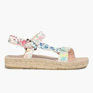 NWT LoveShackFancy x Manebi Hiking Platform Espadrilles Floral Strap Sandals​