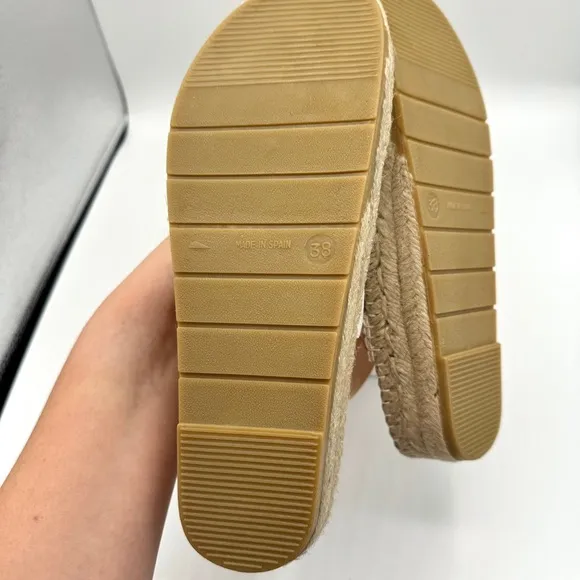 NWT LoveShackFancy x Manebi Hiking Platform Espadrilles Floral Strap Sandals​